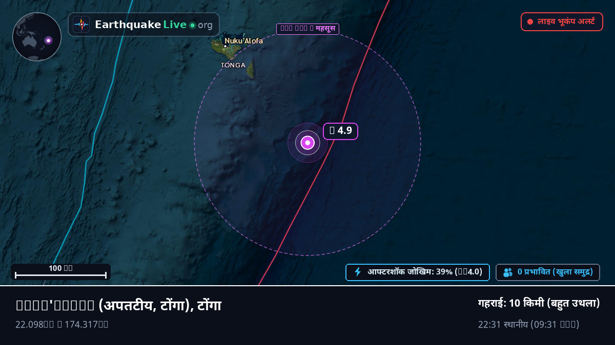 Nuku'alofa के तट से दूर, टोंगा