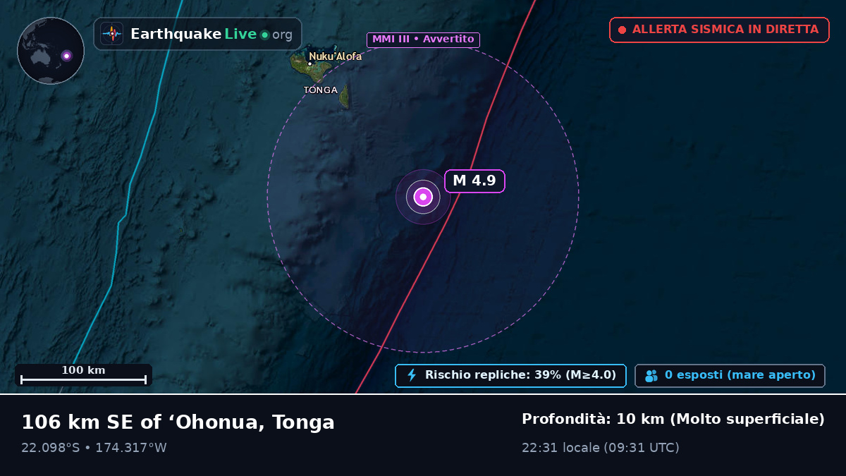 Al largo di Nuku'alofa, Tonga