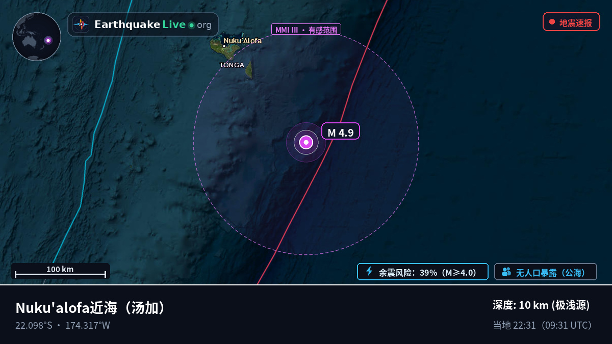 Nuku'alofa近海（汤加）