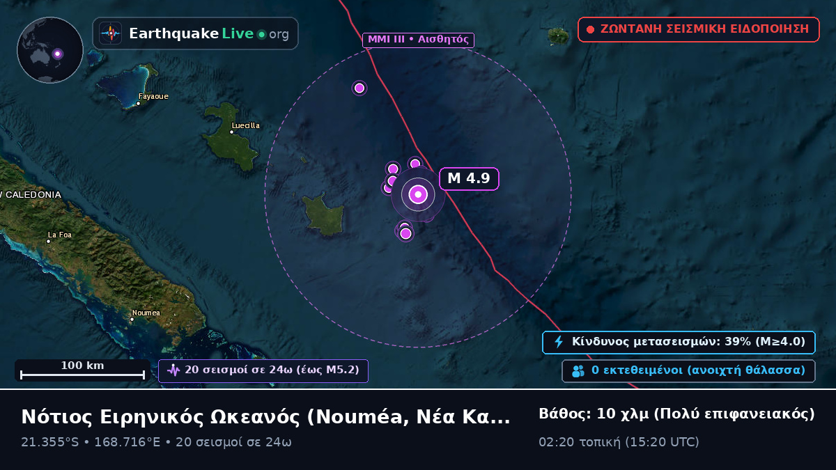Νότιος Ειρηνικός Ωκεανός (Νέα Καληδονία)