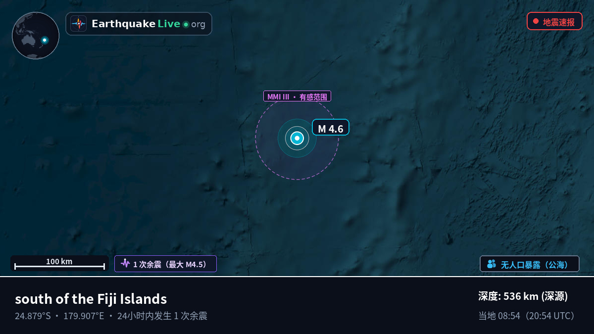 南太平洋 (Kermadec Islands)