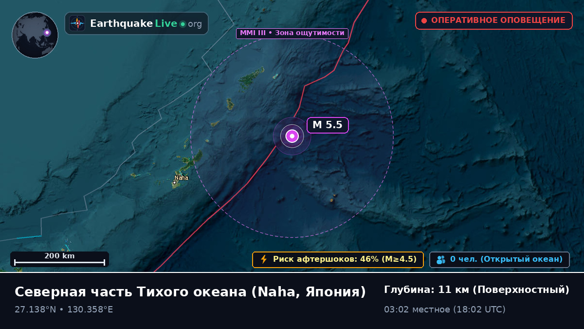 Северная часть Тихого океана (Япония)