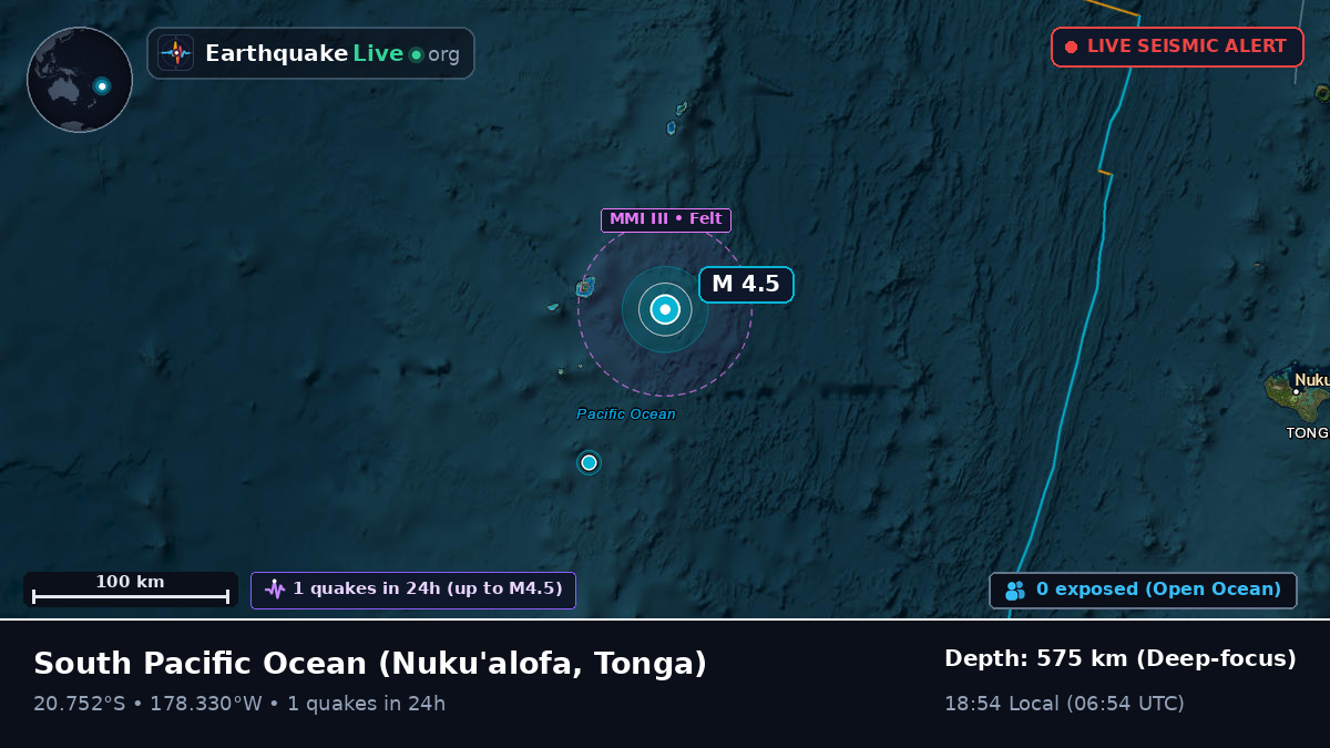 South Pacific Ocean (Tonga)