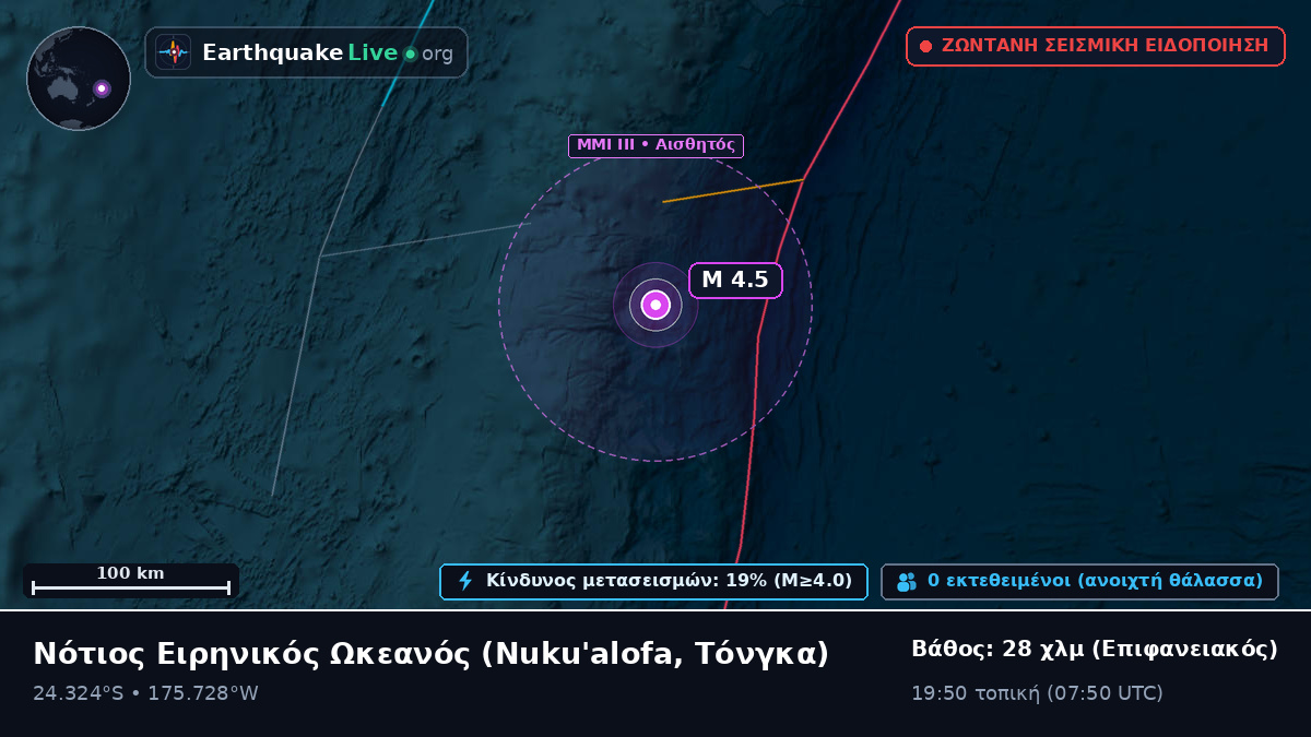 Νότιος Ειρηνικός Ωκεανός (Τόνγκα)