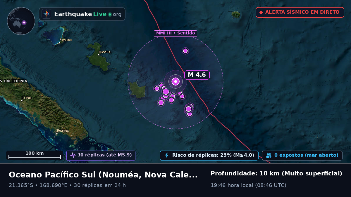 Oceano Pacífico Sul (Nova Caledónia)