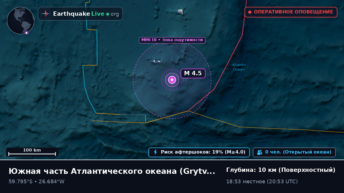 Южная часть Атлантического океана (South Georgia and the Islands)