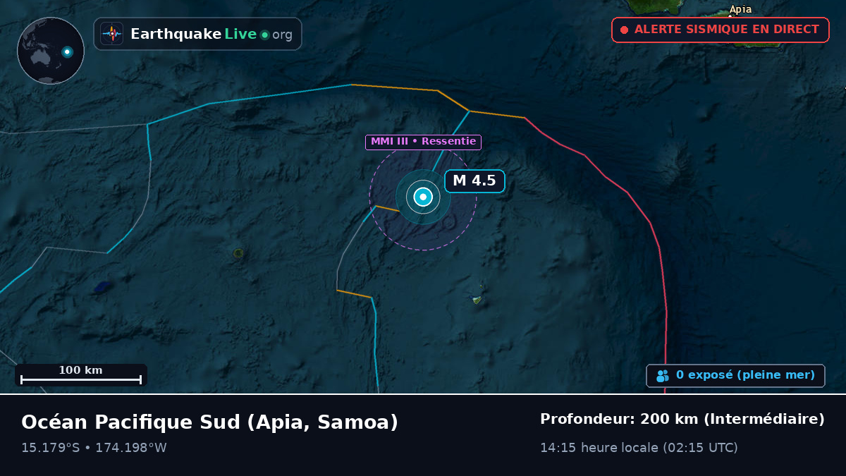 Océan Pacifique Sud (Samoa)