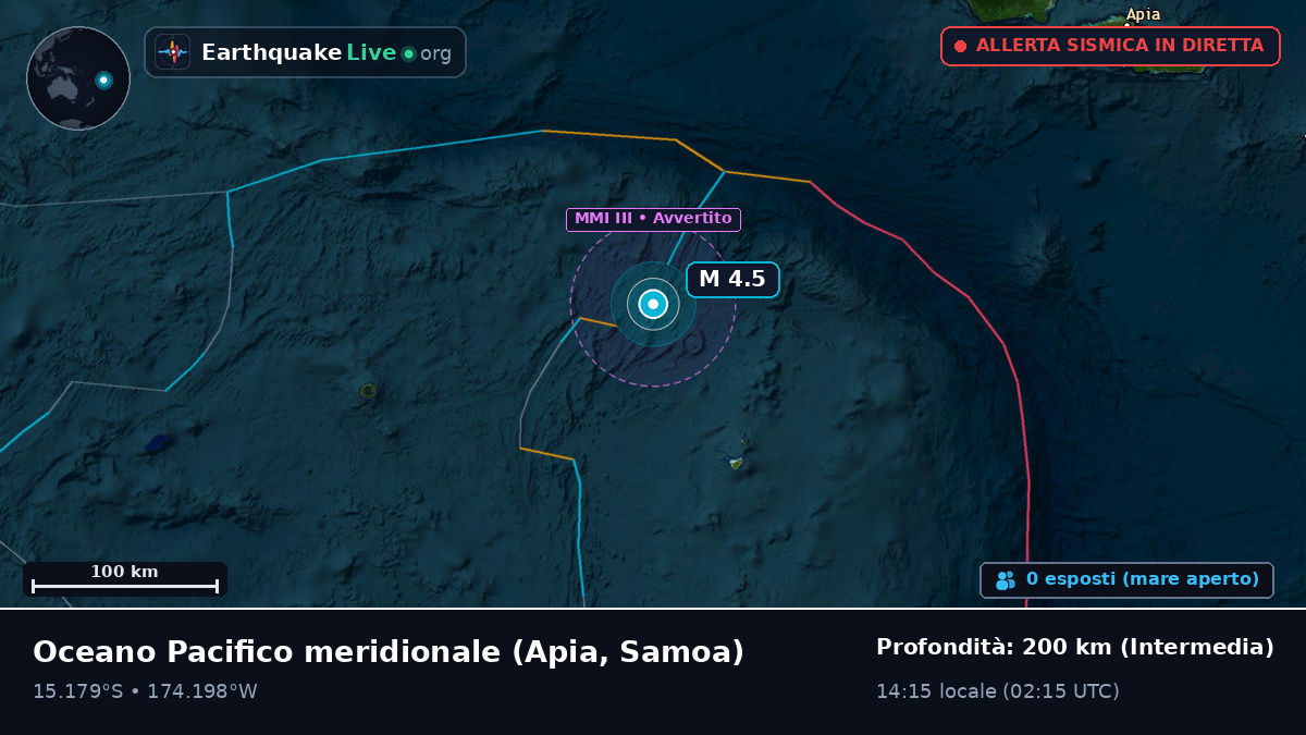 Oceano Pacifico meridionale (Samoa)
