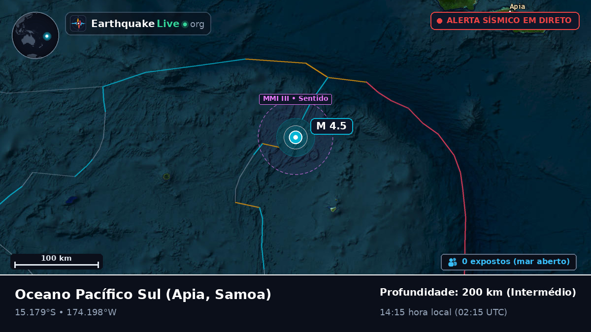 Oceano Pacífico Sul (Samoa)