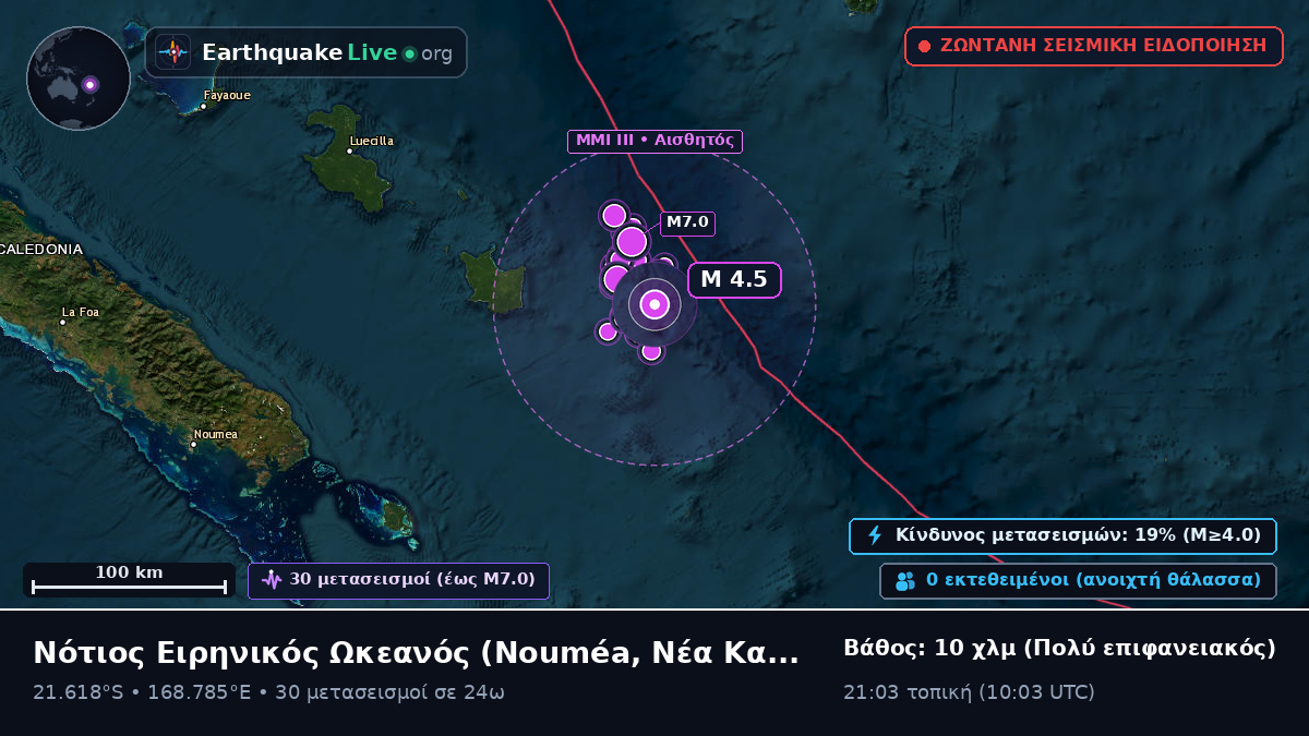 Νότιος Ειρηνικός Ωκεανός (Νέα Καληδονία)