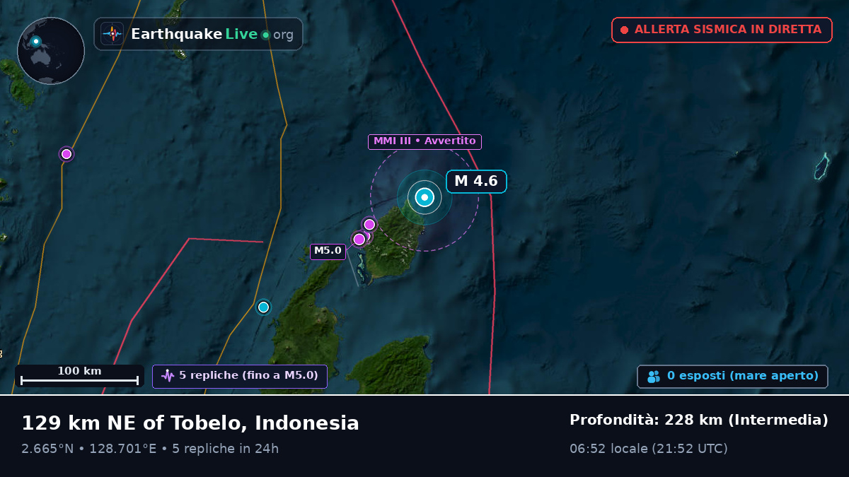 Oceano Pacifico settentrionale (Indonesia)