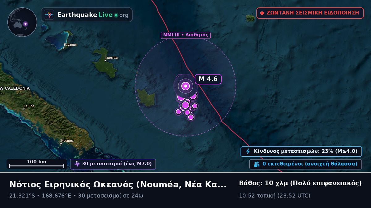 Νότιος Ειρηνικός Ωκεανός (Νέα Καληδονία)