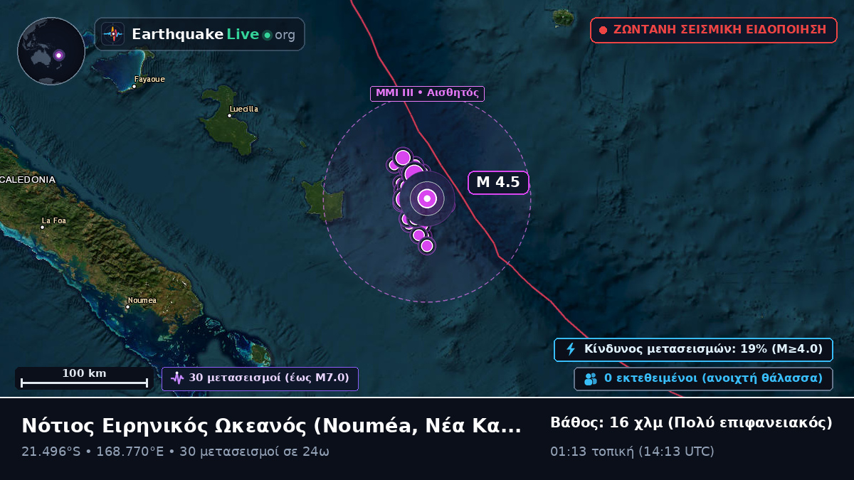 Νότιος Ειρηνικός Ωκεανός (Νέα Καληδονία)