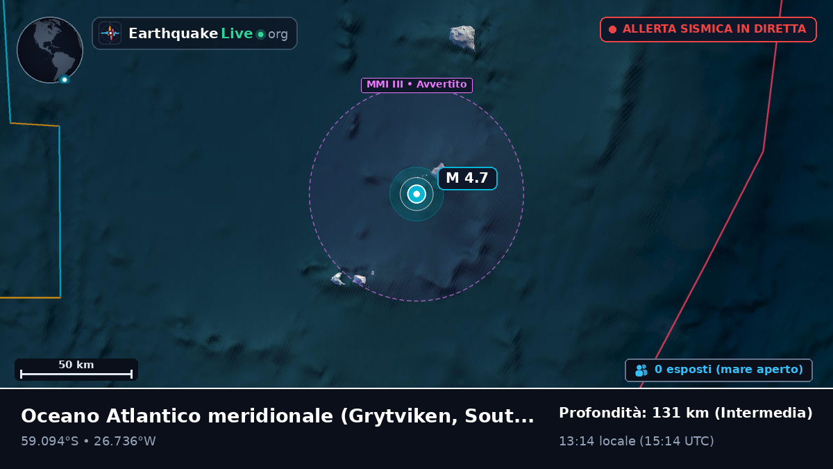 Oceano Atlantico meridionale (South Georgia and the Islands)