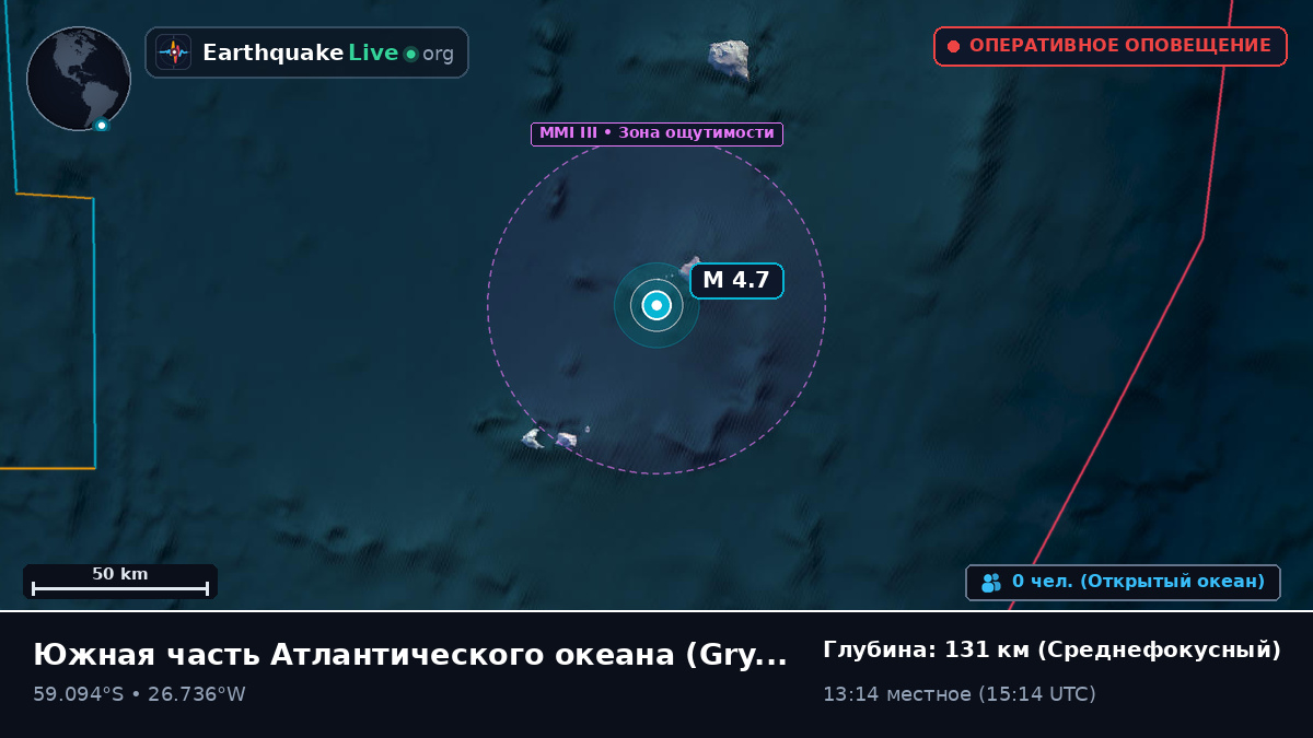 Южная часть Атлантического океана (South Georgia and the Islands)