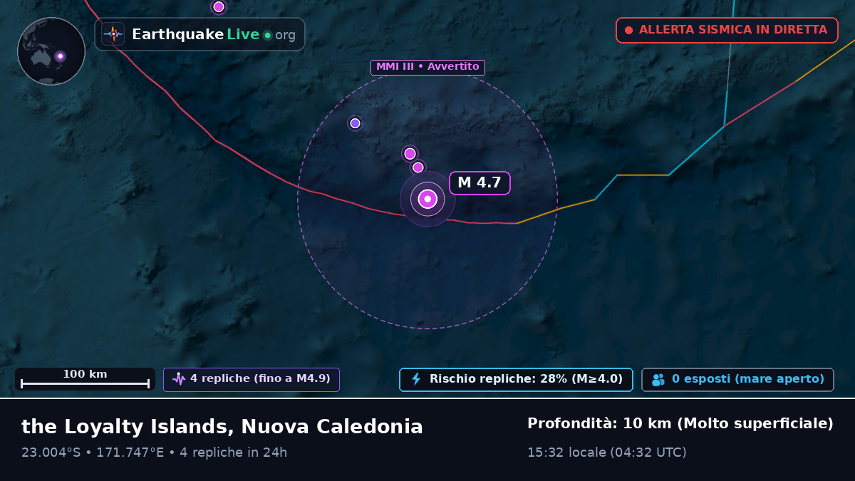 Oceano Pacifico meridionale (Nuova Caledonia)