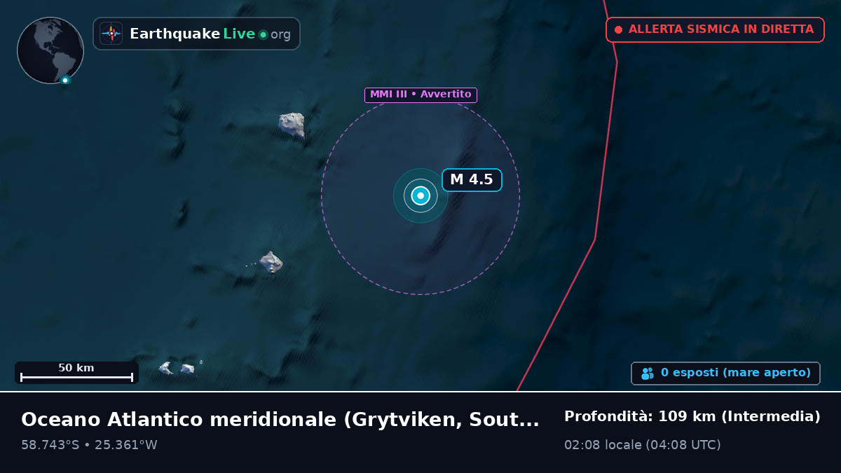 Oceano Atlantico meridionale (South Georgia and the Islands)