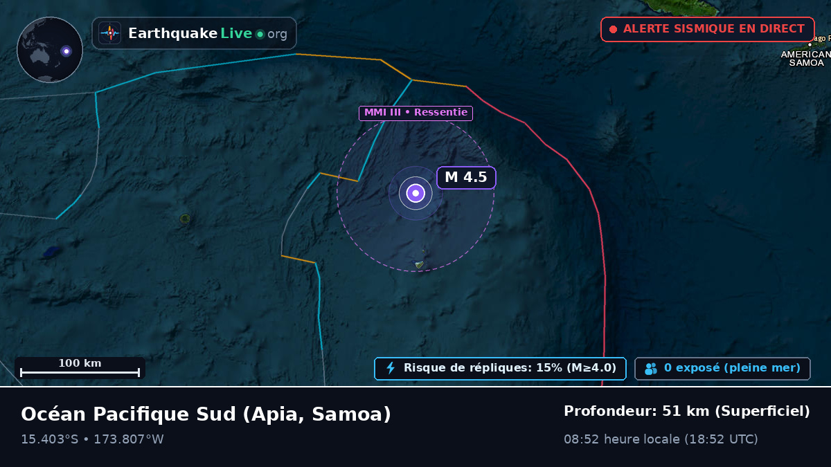 Océan Pacifique Sud (Samoa)