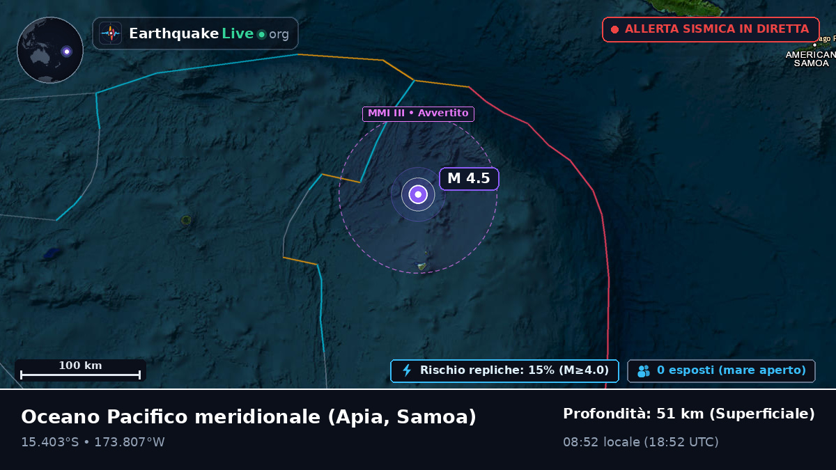 Oceano Pacifico meridionale (Samoa)