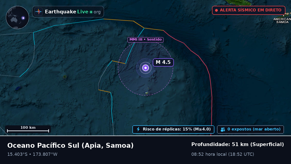 Oceano Pacífico Sul (Samoa)