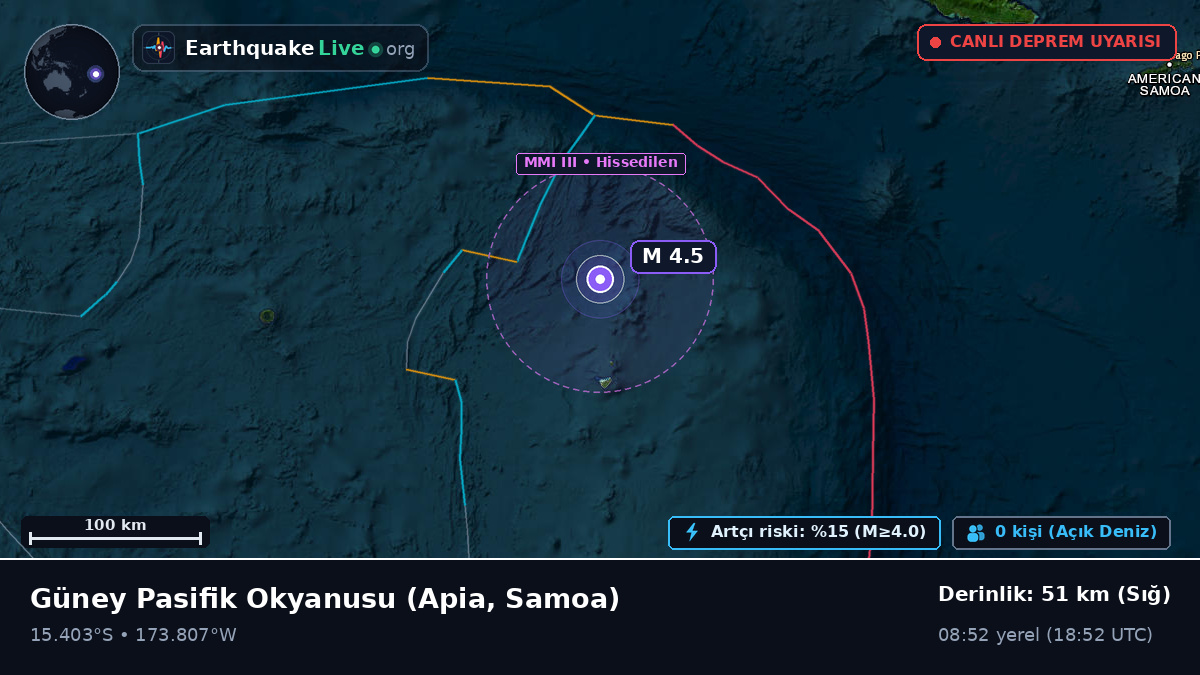Güney Pasifik Okyanusu (Samoa)