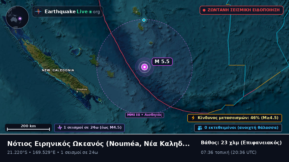 Νότιος Ειρηνικός Ωκεανός (Νέα Καληδονία)