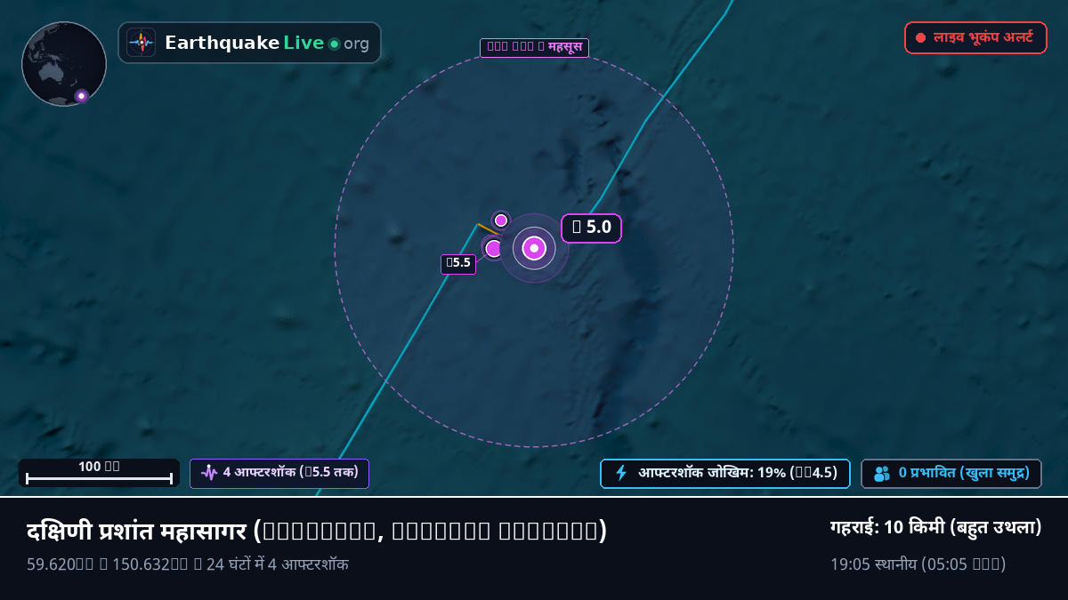 दक्षिणी प्रशांत महासागर (Chatham Islands)