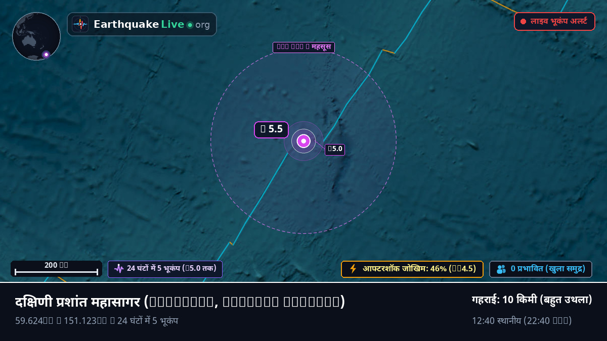 दक्षिणी प्रशांत महासागर (Chatham Islands)