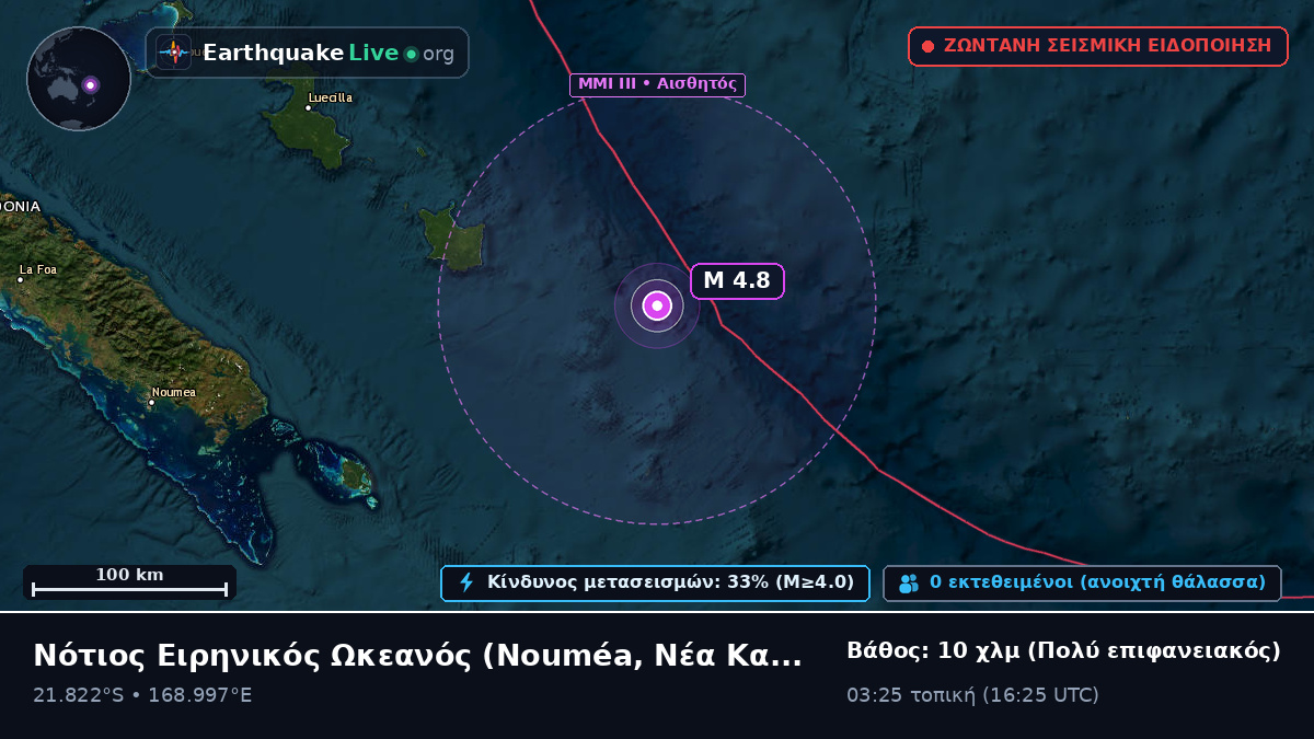 Νότιος Ειρηνικός Ωκεανός (Νέα Καληδονία)
