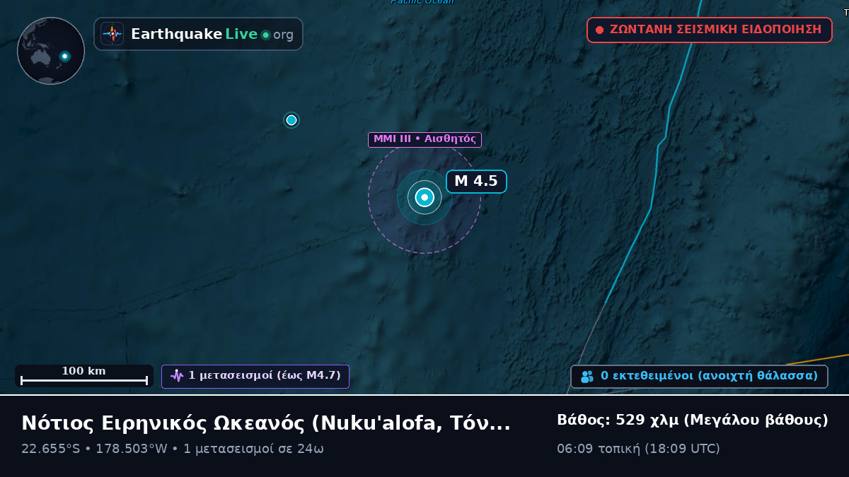 Νότιος Ειρηνικός Ωκεανός (Τόνγκα)