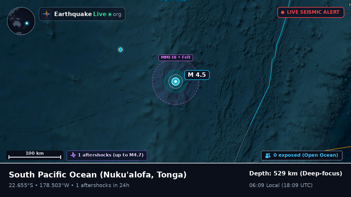 South Pacific Ocean (Tonga)