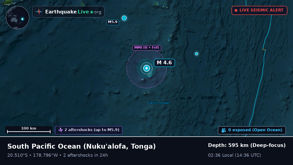 South Pacific Ocean (Tonga)