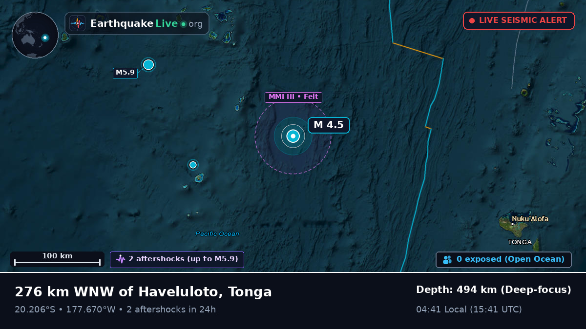 South Pacific Ocean (Tonga)
