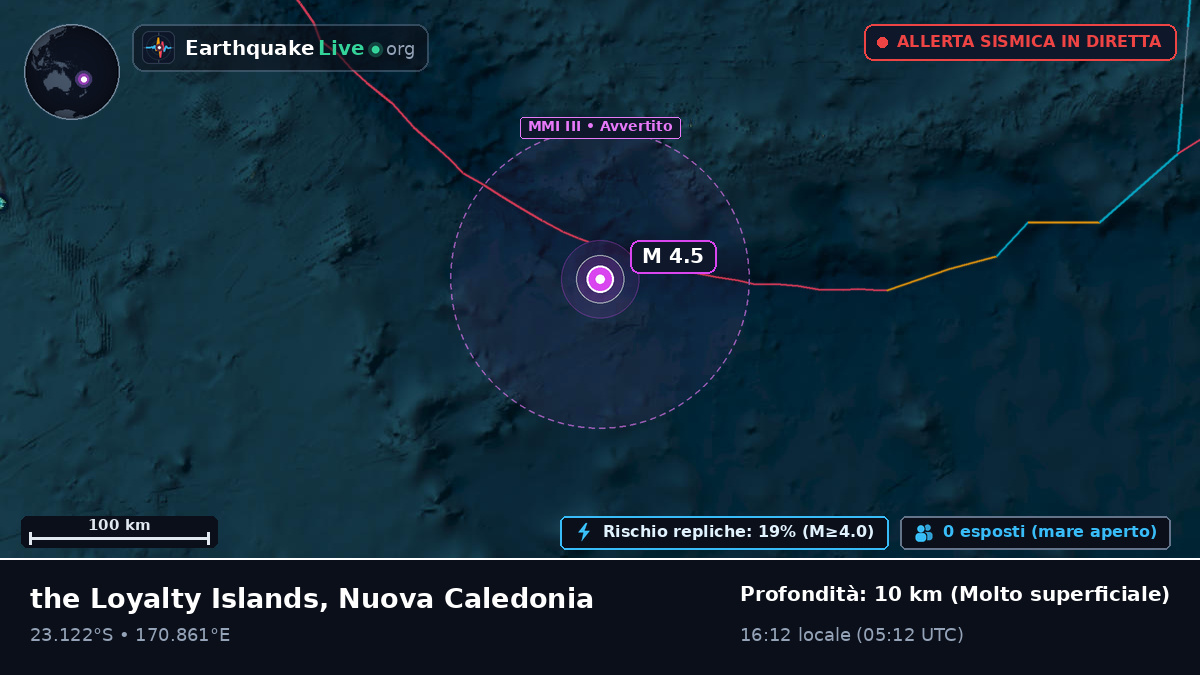 Oceano Pacifico meridionale (Nuova Caledonia)