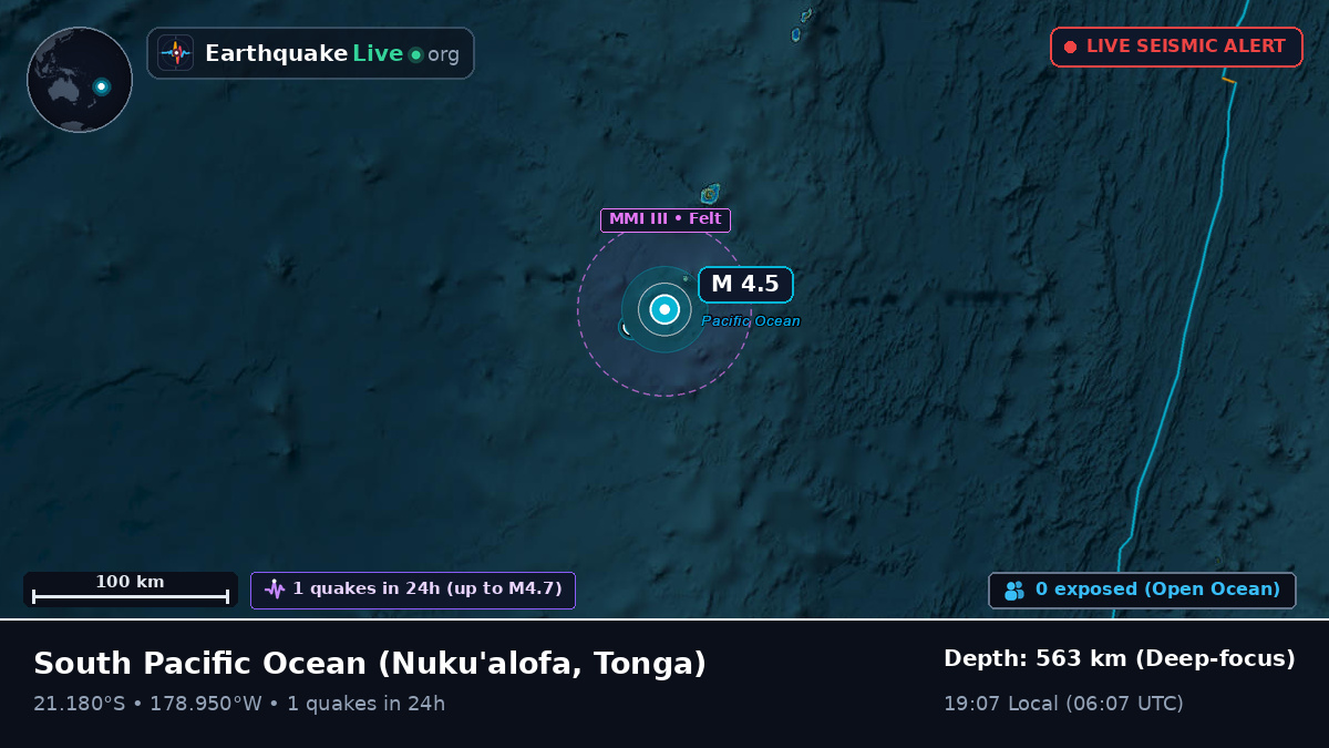 South Pacific Ocean (Tonga)
