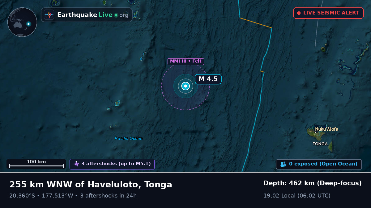 South Pacific Ocean (Tonga)