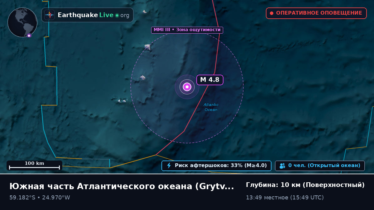 Южная часть Атлантического океана (South Georgia and the Islands)