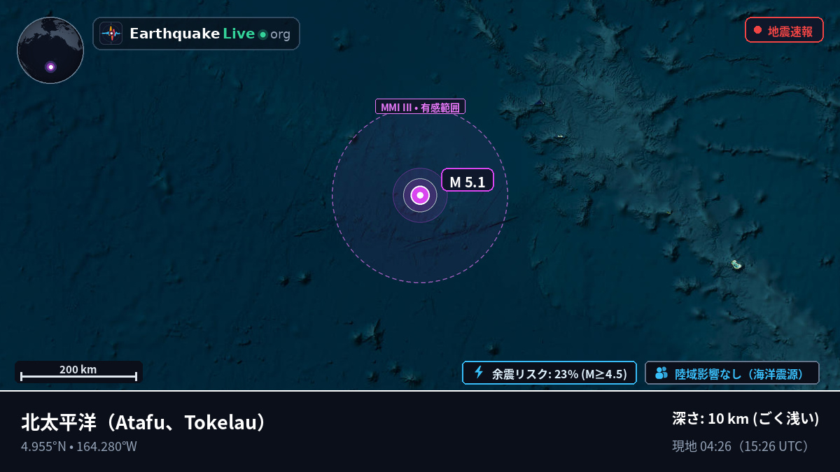 北太平洋 (Tokelau)