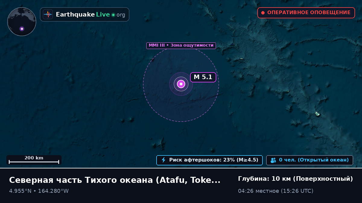 Северная часть Тихого океана (Tokelau)