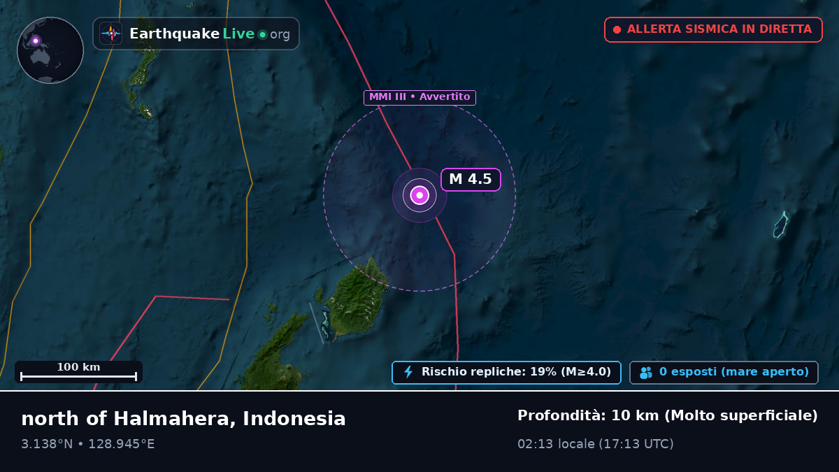 Oceano Pacifico settentrionale (Indonesia)