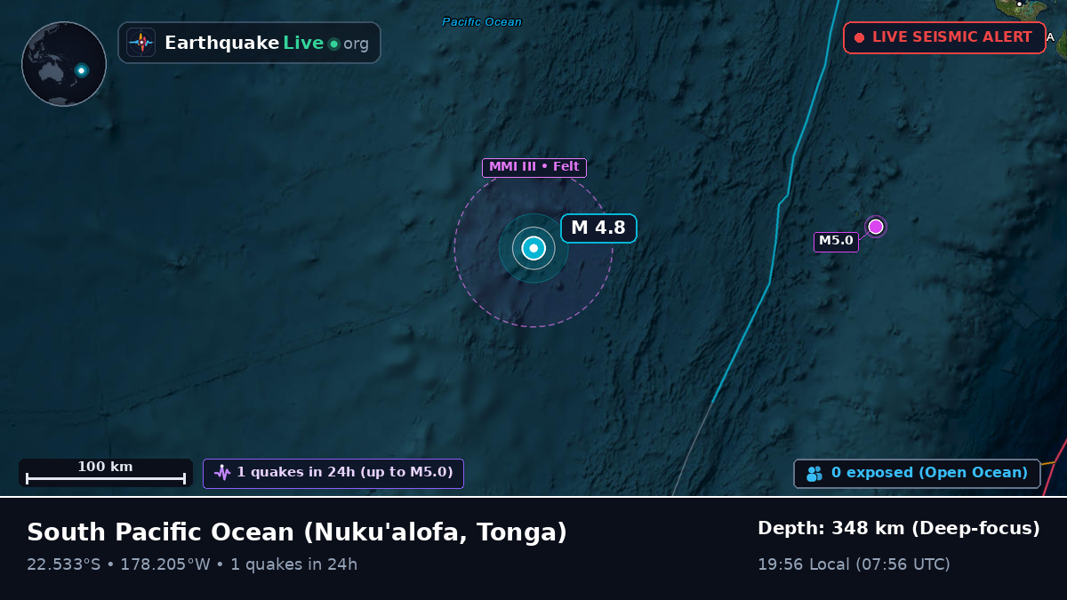 South Pacific Ocean (Tonga)