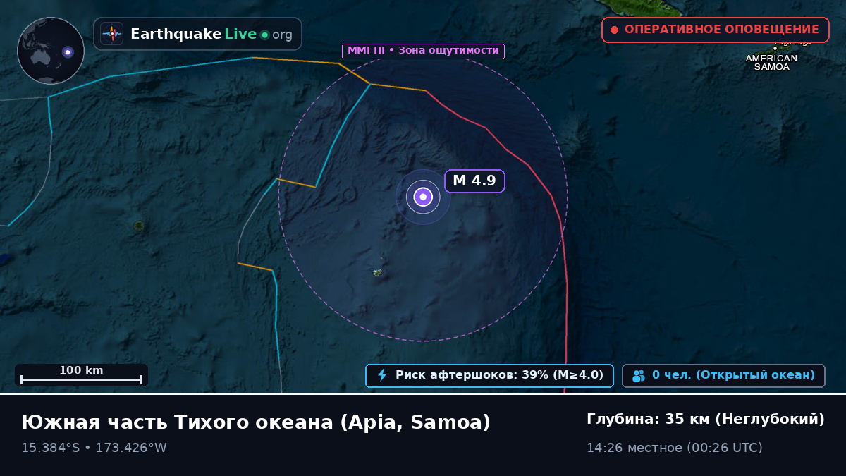 Южная часть Тихого океана (Samoa)