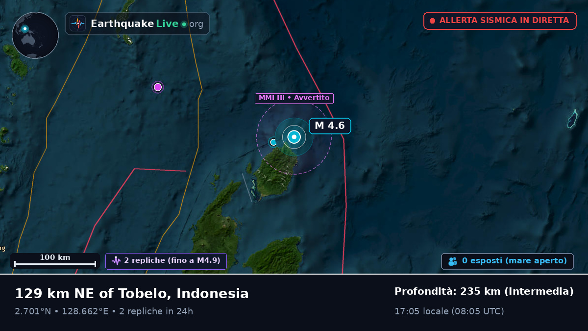 Oceano Pacifico settentrionale (Indonesia)