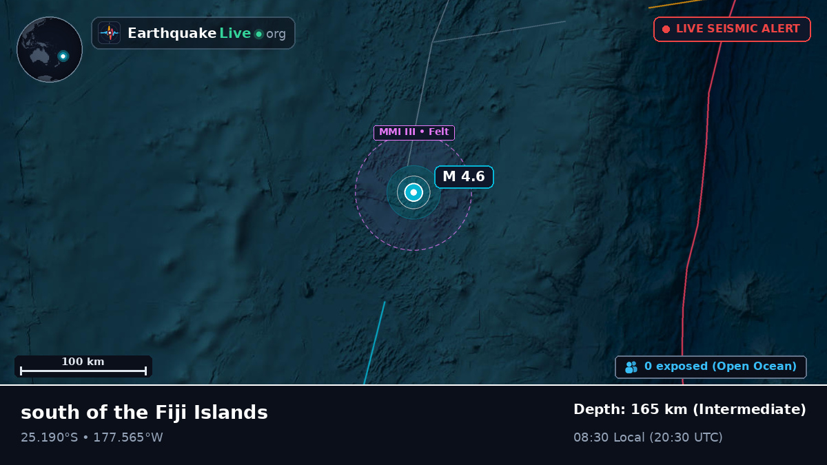 South Pacific Ocean (Kermadec Islands)