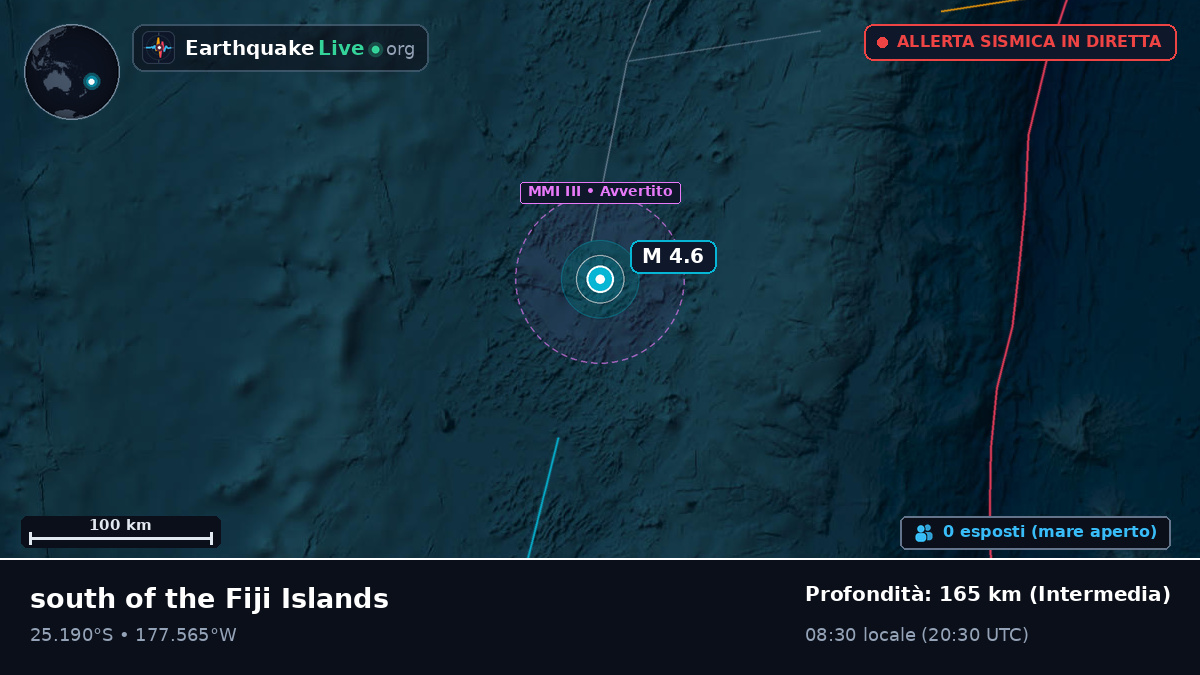 Oceano Pacifico meridionale (Kermadec Islands)