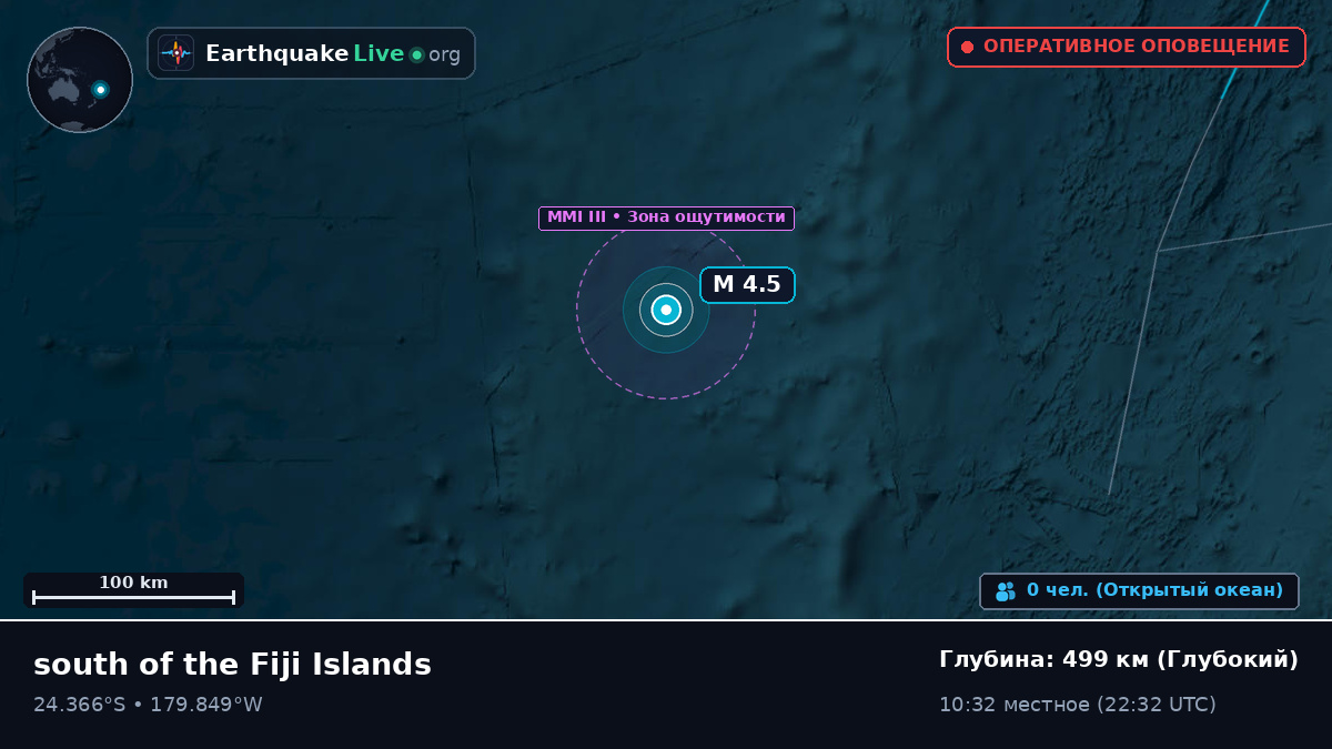 Южная часть Тихого океана (Kermadec Islands)