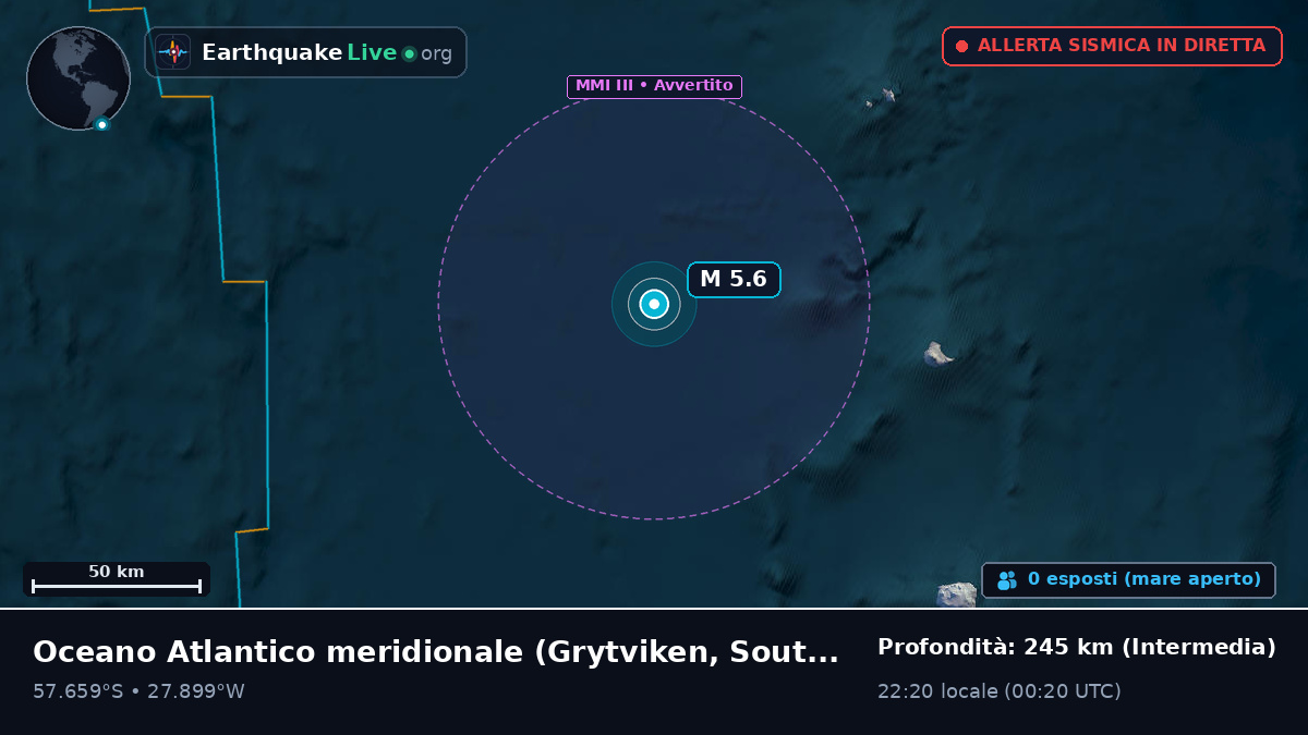 Oceano Atlantico meridionale (South Georgia and the Islands)