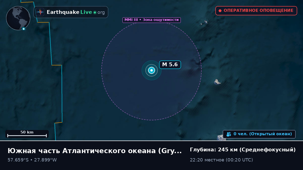 Южная часть Атлантического океана (South Georgia and the Islands)