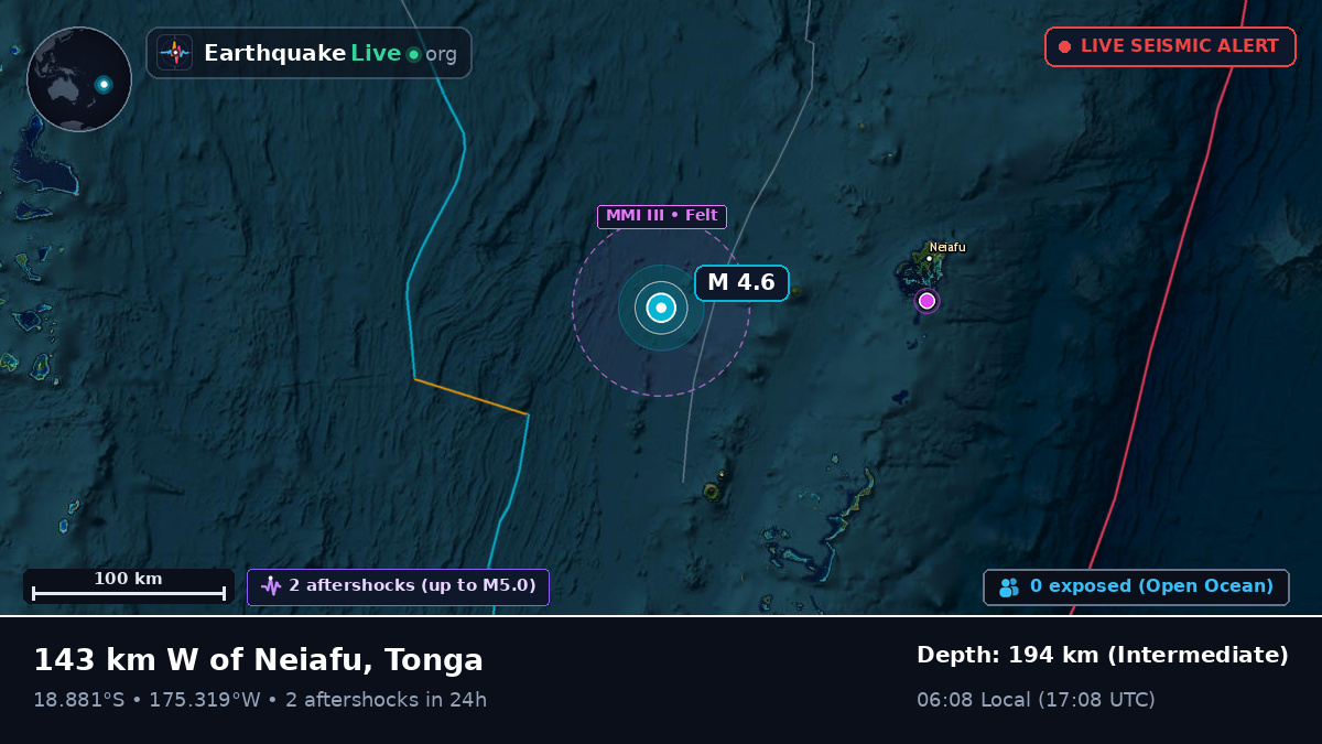 Off the coast of Neiafu, Tonga