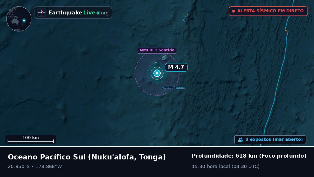 Oceano Pacífico Sul (Tonga)
